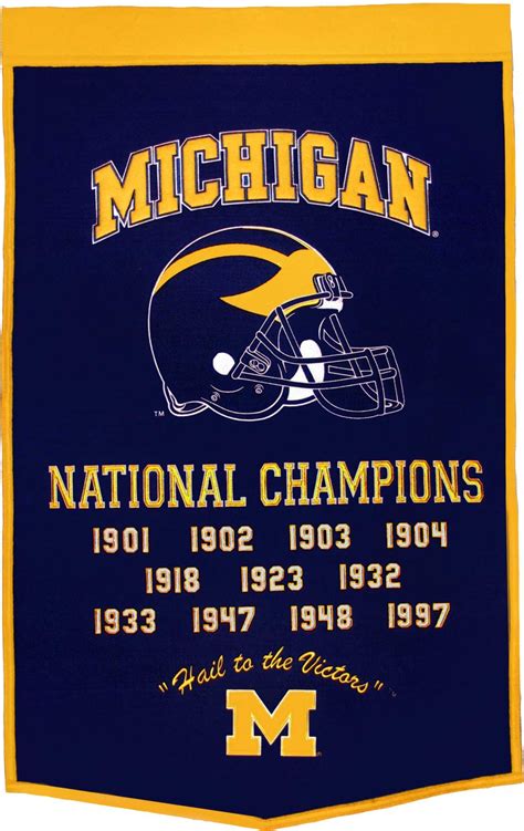 michigan national championship banner|michigan football national championship memorabilia.